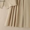 ZANZEA Top Gilet Senza Maniche da Donna e Pantaloni a Gamba Larga Set Casual Due Pezzi