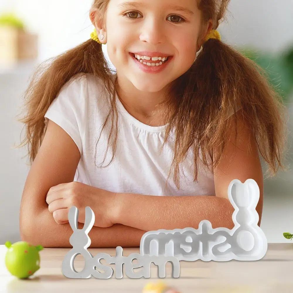 Cute Bunny Silicone Molds Handmade Animal Candle Mold Chocolate Baking Mould Party Favors