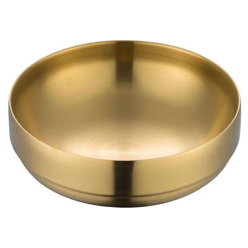 ZISIZ Goldene doppelwandige Servierschale