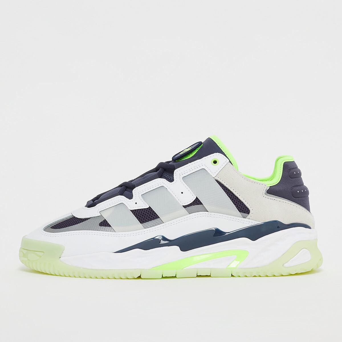

Кроссовки Adidas Niteball cloud white/shadow navy/signal green 40