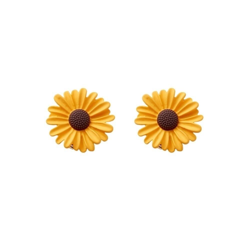 2pcs Mini Floral Rose Cufflinks Vintage Elegant Sunflower Sleeve Button Exquisite Button Cover Clip Blouses Shirt Accessories