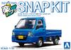 Aoshima 1/32 Scale Rakupla Snap Kit No.05-WB Subaru Sambar Truck WR Blue Limited Pre-Colored Plastic Model Kit (Automobile)