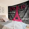 Parisian Eiffel Tower Romance Tapestry Room Decoration Wall Hanging for Living Room Bedroom, dormitory, Birthday and Christmas gifts