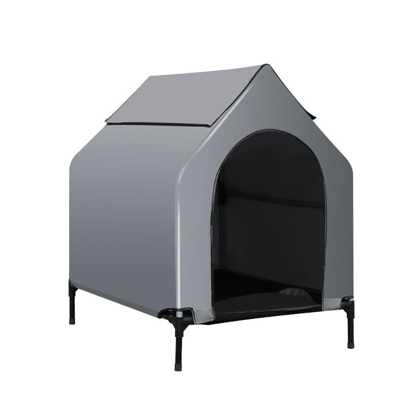 Haustier-Campingbetten Outdoor Hund Sonnenschutz mit Zelt Haustierbett Großer Hund Bissfeste Netz-Hundebett Sommer Atmungsaktiver Zwinger