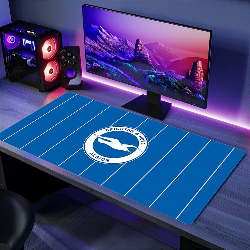 Brighton & Hove Albion Print Cushion Non-slip Laptop Tablet Big Mousepad XXL Mat Mini PC Playmat With Lock edge