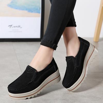 Damen Flats Plateau Schuhe Frühling Neu Wildleder Damen Sneaker Herbst Slipper Freizeitschuhe Damen Mokassins Zapatos De Mujer