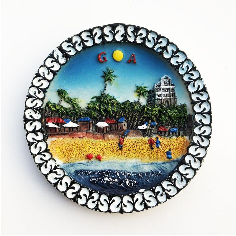 India Goa Travelling Souvenirs Fridge Magnets Home Decoration Wedding Birthday Gifts Photo Wall Magnetic Stickers