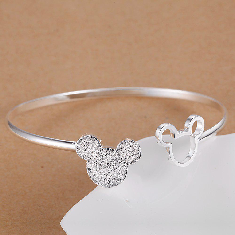 925 sterling Silver open bangle women lady noble nice bracelet fashion charm jewelry wedding  party