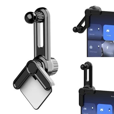 Suporte universal para telefone de carro com cabeça esférica de 17 mm, base fixa para tela de carro, suporte para telefone celular com haste de extensão
