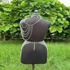 Aluminum Chainmail Top, Skirt Headdress: Renaissance Costume Set Birthday Gift
