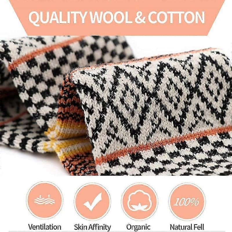 5 Pairs Thermal Women Socks Warm Thick Knitting Winter Wool Sock for Ladies