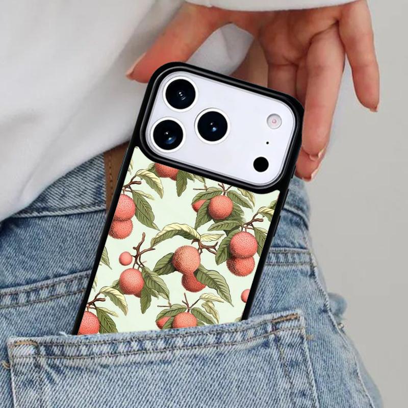 

Lychees Fruit Phone Case for iPhone 17ProMax 12 13 14 15 16e 17 Pro Max Plus Air Cover iPhone17 Pro Max