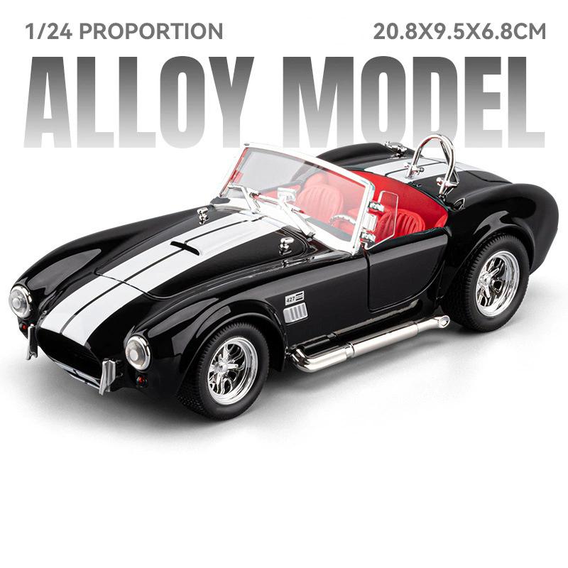 

1:24 Shelby AC Cobra GT500 Car Model Toy Alloy Body Music Light Shock Absorption Racing Cars Models for Children s Gifts