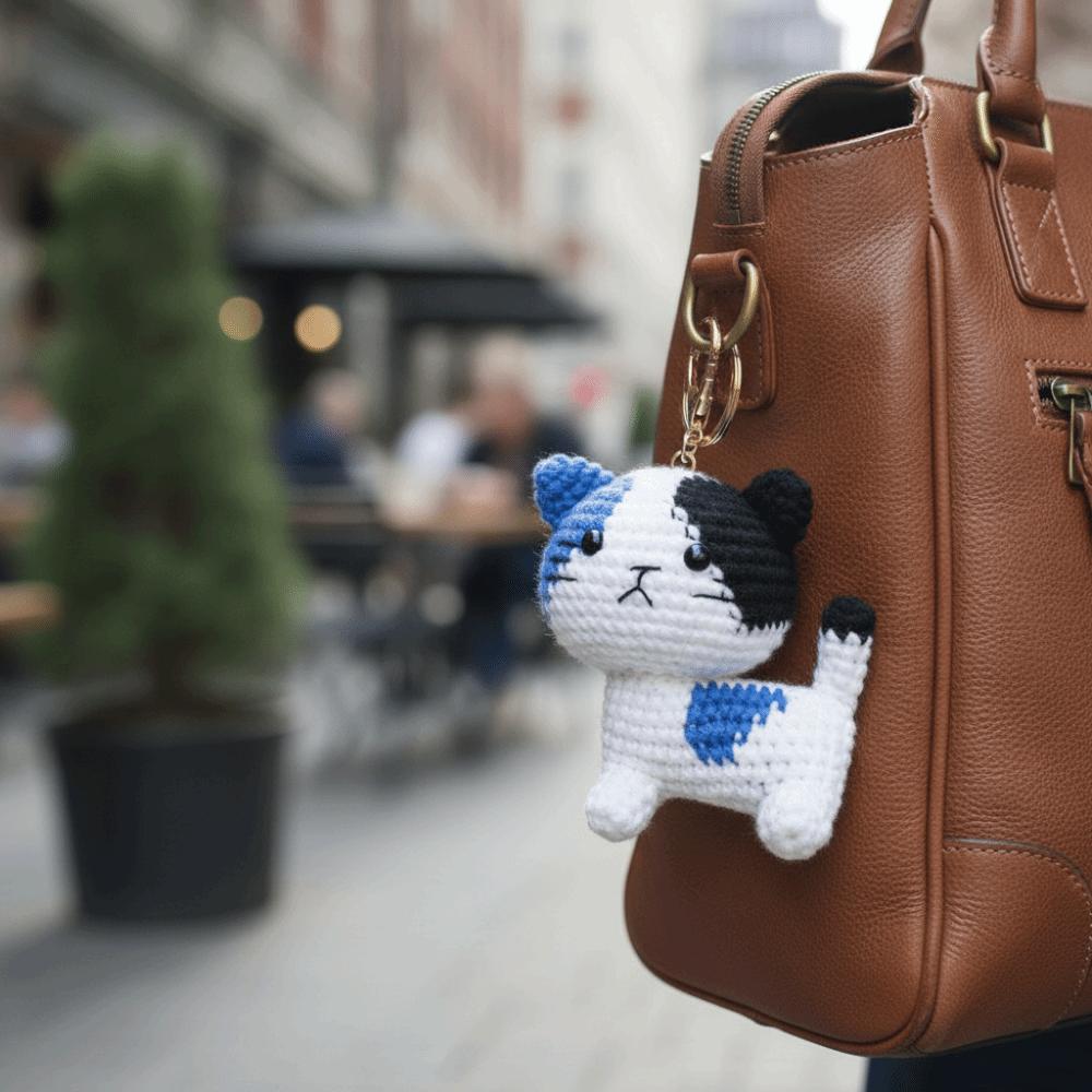Dog Mini Knit Mouse Pendant Wool Knitting Cat Doll Pendant Keychain Friend Gifts
