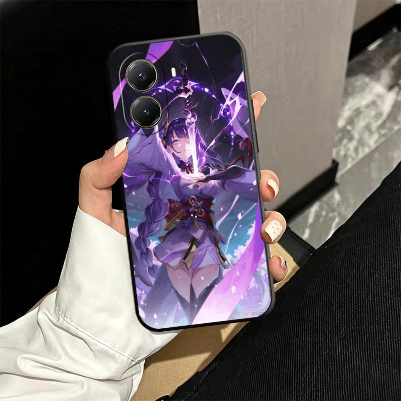 Genshin Impact Raiden Shogun Soft Phone Case for Xiaomi Poco X5 X6 X7 X8 Pro Max X3 F7 F8 Ultra M8 M7 M6 M5 Redmi 15 15C 14C 13C