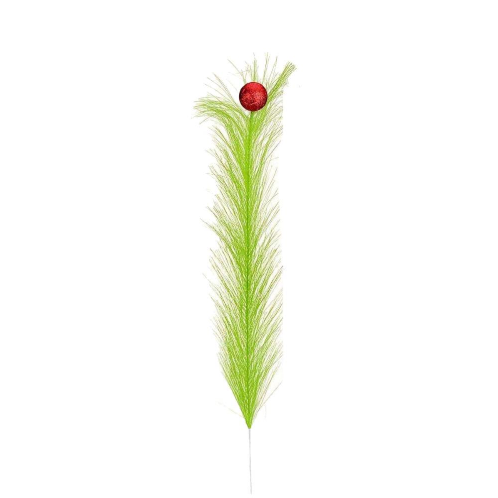 10pcs Artificial Simulation Green Plants Fake Pampas Grass Green Reed Decoration  Christmas