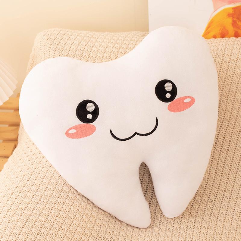 

Creative Tooth Throw Pillow Plush Toy Doll Children Love Tooth Care Doll Home Pillow Girl Doll 20cm（0.1kg）