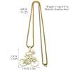 Mountain Bike Riders Chain For Women Men Stainless Steel Silver Color Extreme Outdoor Sports Lover Male Hiphop Necklace Jewelry