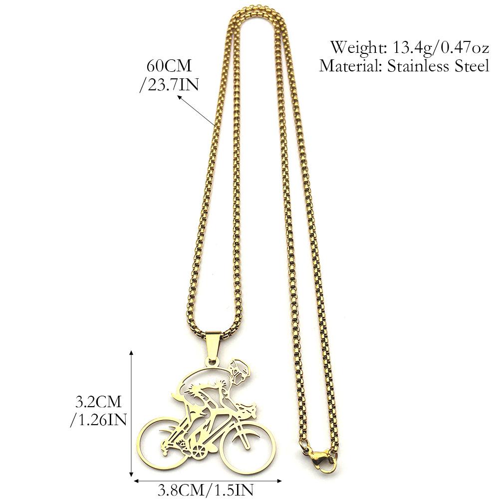Mountain Bike Riders Chain For Women Men Stainless Steel Silver Color Extreme Outdoor Sports Lover Male Hiphop Necklace Jewelry