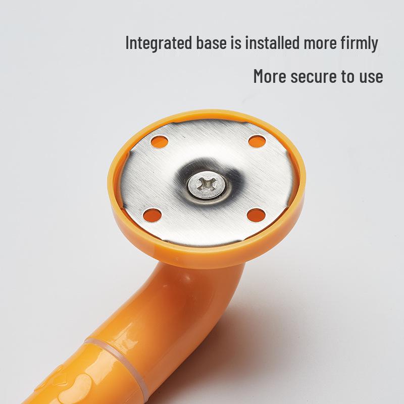 Stainless Steel Non-Slip Grab Bar for Barrier-Free Bathrooms, Ideal for Elderly and Disabled.