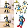 12 Zoll großes, glänzendes Pokémon Luc Lucario Plüschtier, weiches Spielzeug mit leuchtenden Farben für Kinder