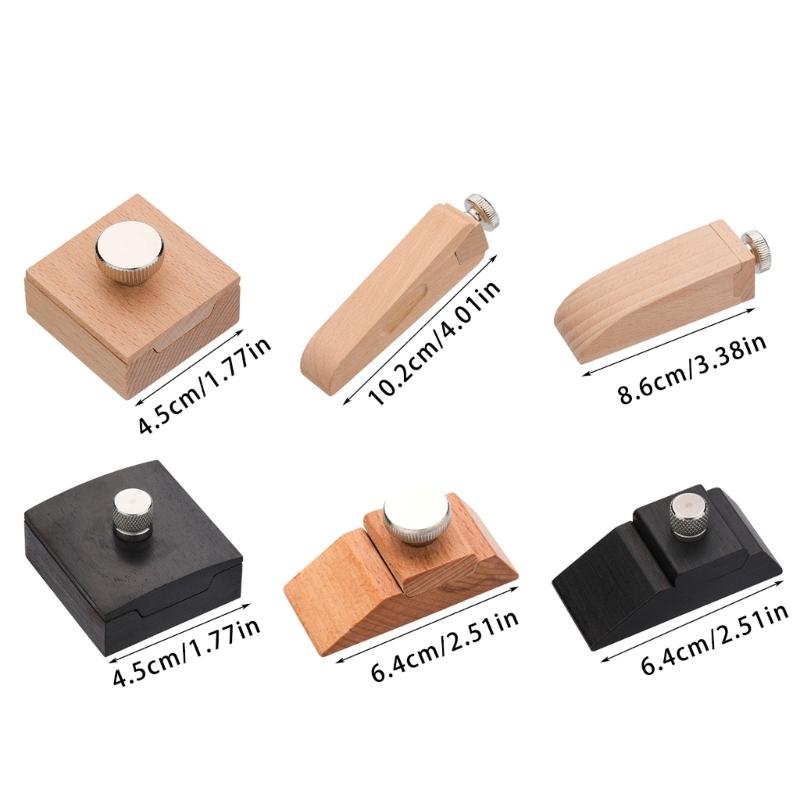 Wood Sanding Block Tool for Leather Belt Wallet Bag Polishing Handmade Leather Grinding Polishing Tool for Leathercraft