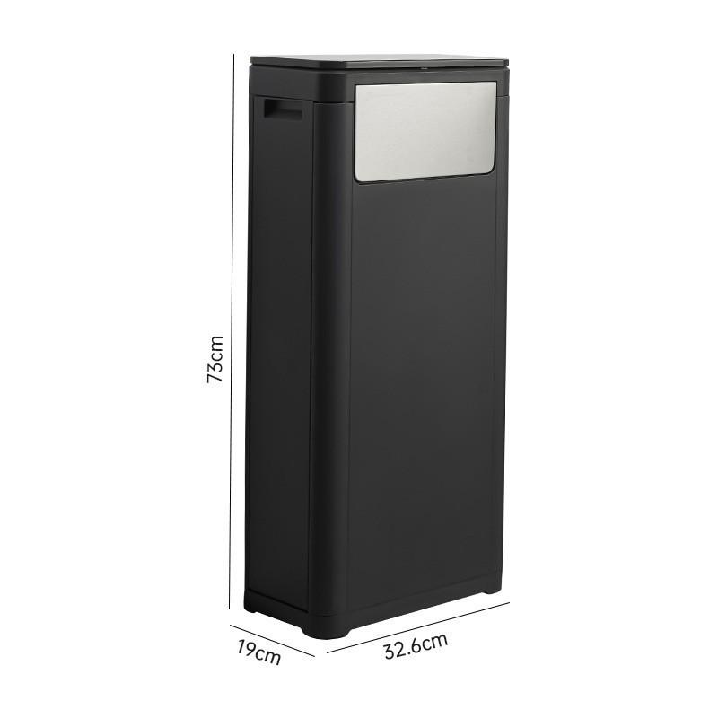 Double-Lid Large Capacity Trash Can for Kitchen, Public, Outdoor & Commercial Use
