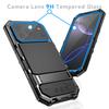 Case for IPhone Air 17 16e 16 Pro Max 15 Plus Shockproof Heavy-duty Sturdy Aluminum Metal Cover Tempered Glass Screen Protector