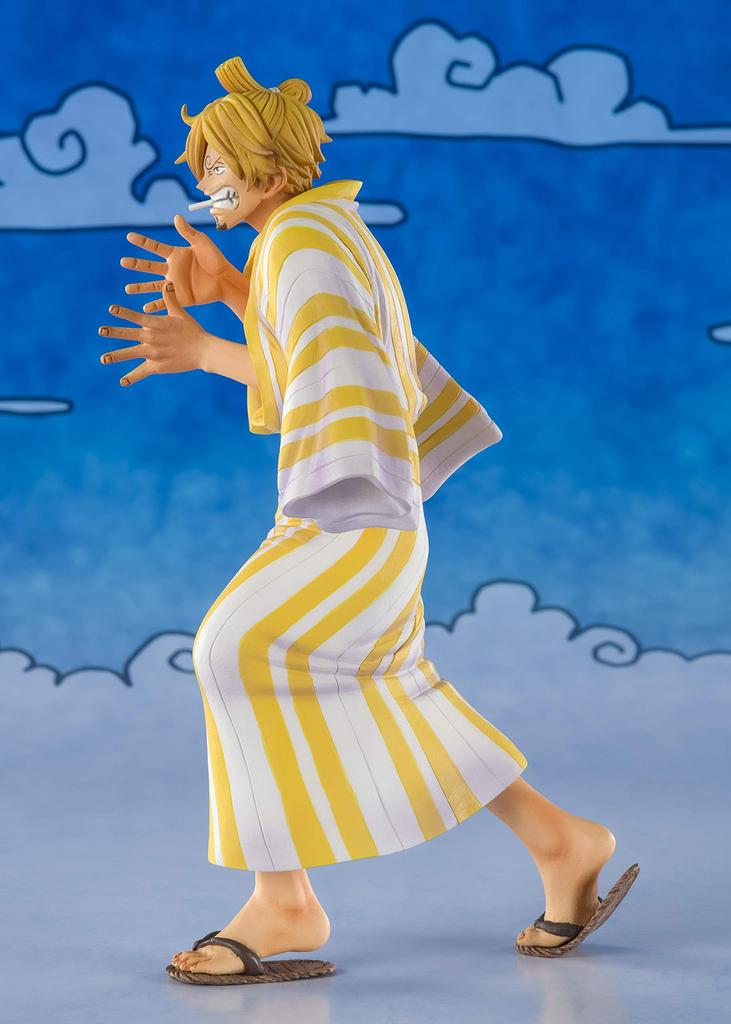 TAMASHII NATIONS Figuarts ZERO ONE PIECE Sanji, figurină vopsită și finisată, aproximativ 140 mm (Sangoro) PVC&ABS