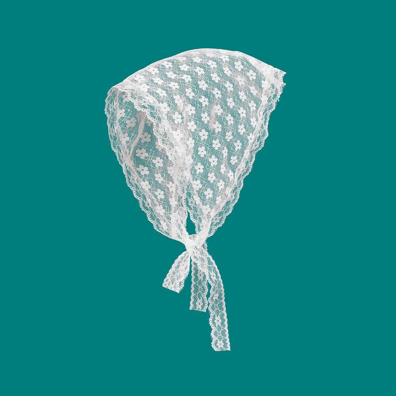 

Треугольный кружевной повседневный платок Литературный ретро платок Spice Girls Платок со скелетом Дамский платок белый