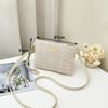 Fashion Hand-woven Straw Crossbody Bag Casual Large Capacity Beach Clutch Simple with Shoulder Strap Mobile Phone Bag Summer