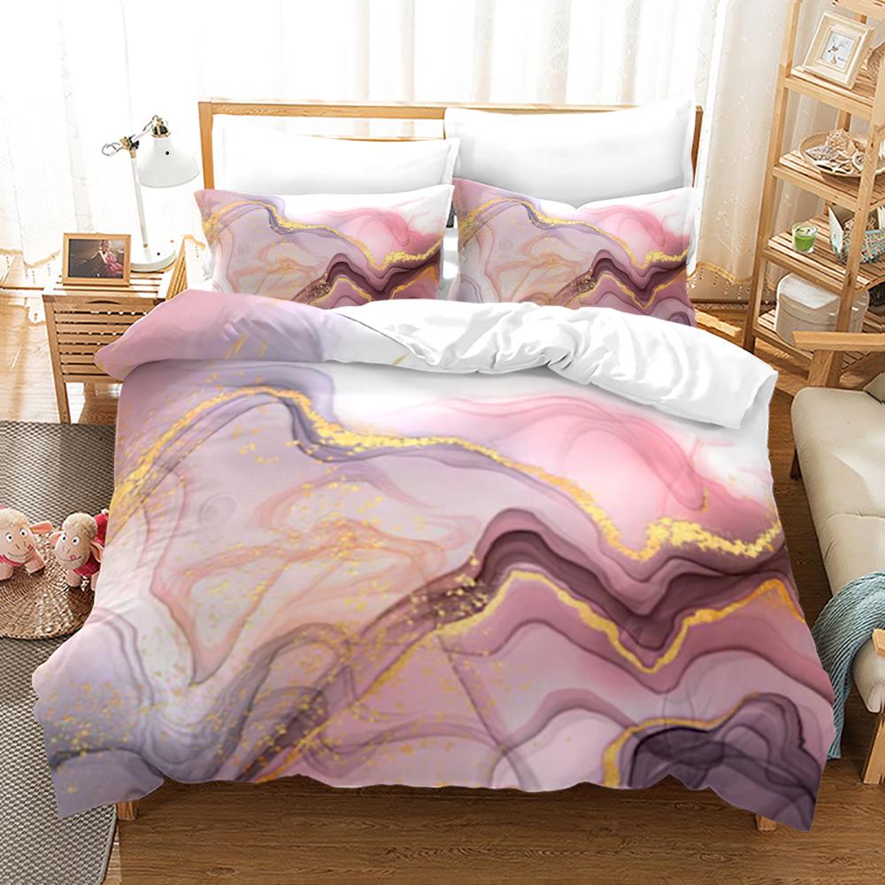 Texture Bedding Set Single Twin Full Queen King Size All-match Bed Set Aldult Kid Bedroom Duvetcover Sets 3D Print 0