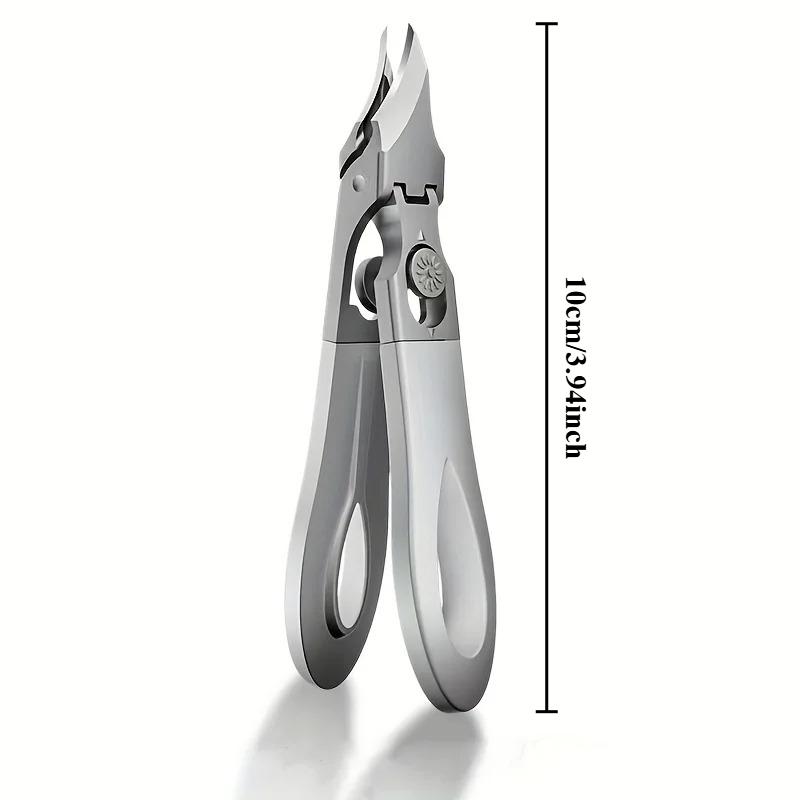 Professional Slanted Nail Clippers Super Sharp Stainless Steel Wide Opening Anti-Splash Toenail Clipper for Nails Manicure Tool
