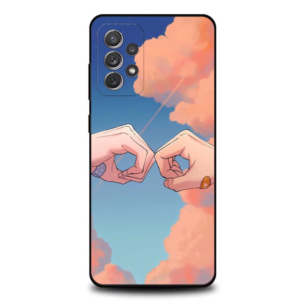 1PC Anime SK8 The Infinity Phone Case For Samsung S25,S24,S21,S22,S23,S30,Ultra,S20,Plus,Fe,Lite,Note,10,9,5G Black Cover
