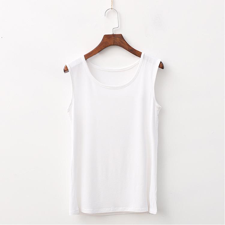 

Женская майка без рукавов из модала большого размера свободного кроя для лета (Среднего возраста и пожилые - Подходит до 200 цзиней) 7XL