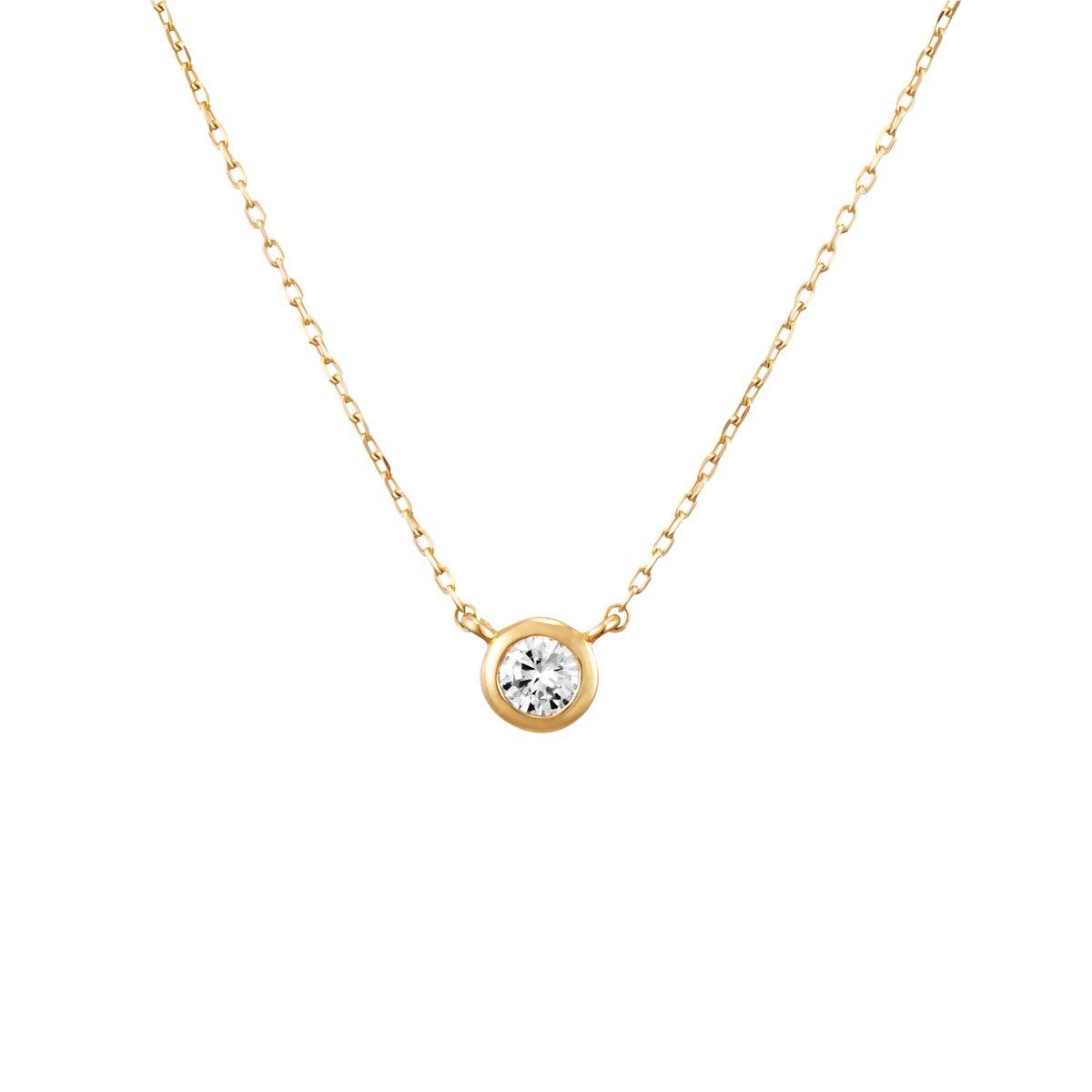 

Diamond K18 Yellow Gold Necklace 151111123001 canal4℃ (YG) жовтий