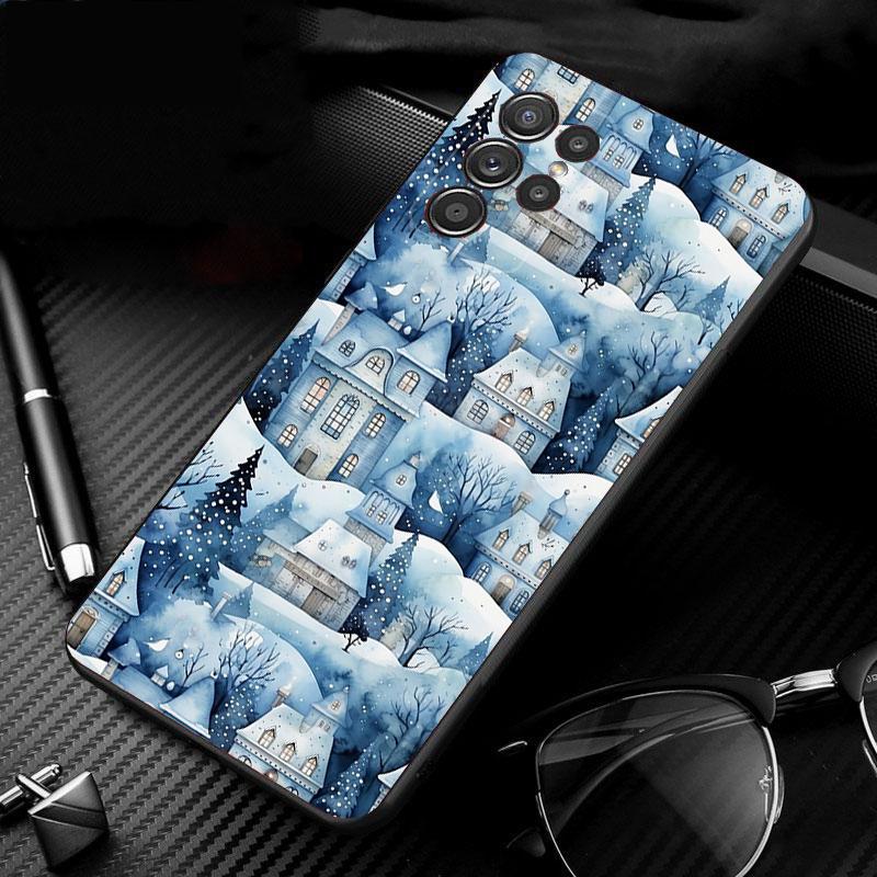 Phone Case For Samsung Galaxy S25 S24 S23 S22 S21 Ultra S24 S23 S22 S21 S25 Plus S24 S25 FE Christmas Ball Tree S23Plus
