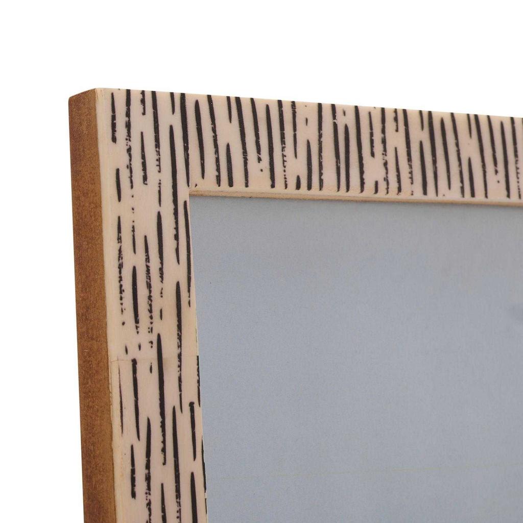 Hestia Bone Striped Photo Frame