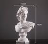 Nordic Half-body Statue Decoration Ornaments Creative Retro Frosted Resin Sculpture Art Living Room Desk Home Decoration Crafts