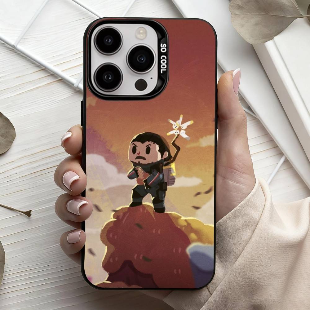 G-Game D-Death S-Stranding Phone Case For iPhone17,16,15,14,13,12,11 Plus,Pro Max Black Candy silver phone case