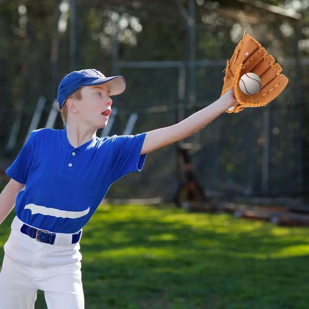 1ks tréninkové vybavení Baseballová rukavice Baseballová tréninková softballová soutěžní rukavice pro děti