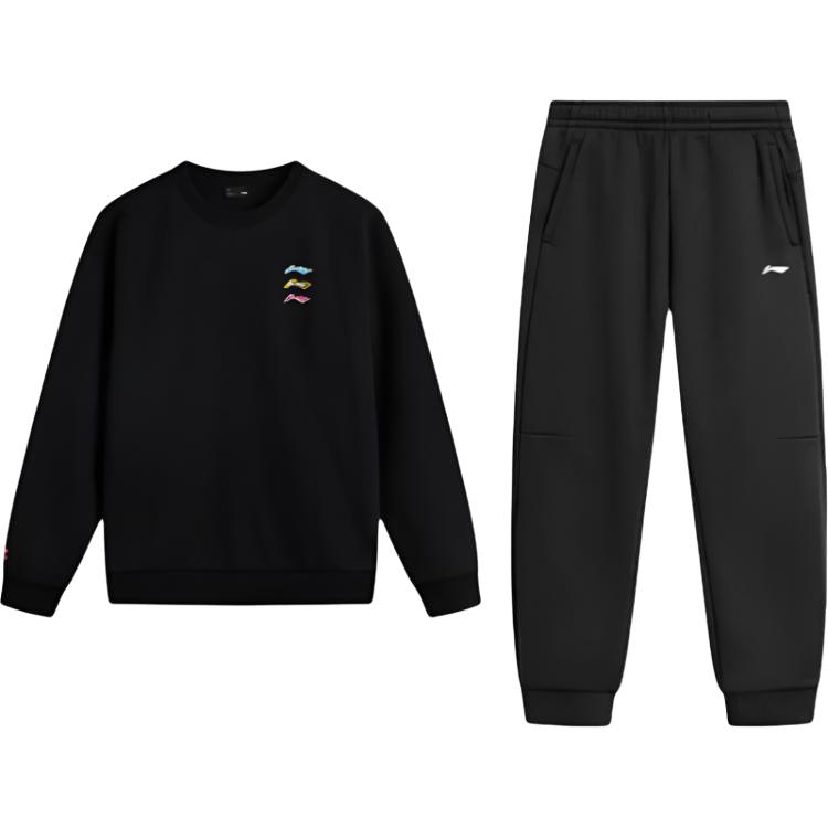 Li Ning Повседневная спортивная одежда Унисекс Черный+Черный AWDUG03-7-AKLU-6 3XL