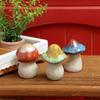 Ceramic Mushroom Outdoor Garden Balcony Flower Pot Lawn Decor Garden Figurines Home Decoration Room Decoration