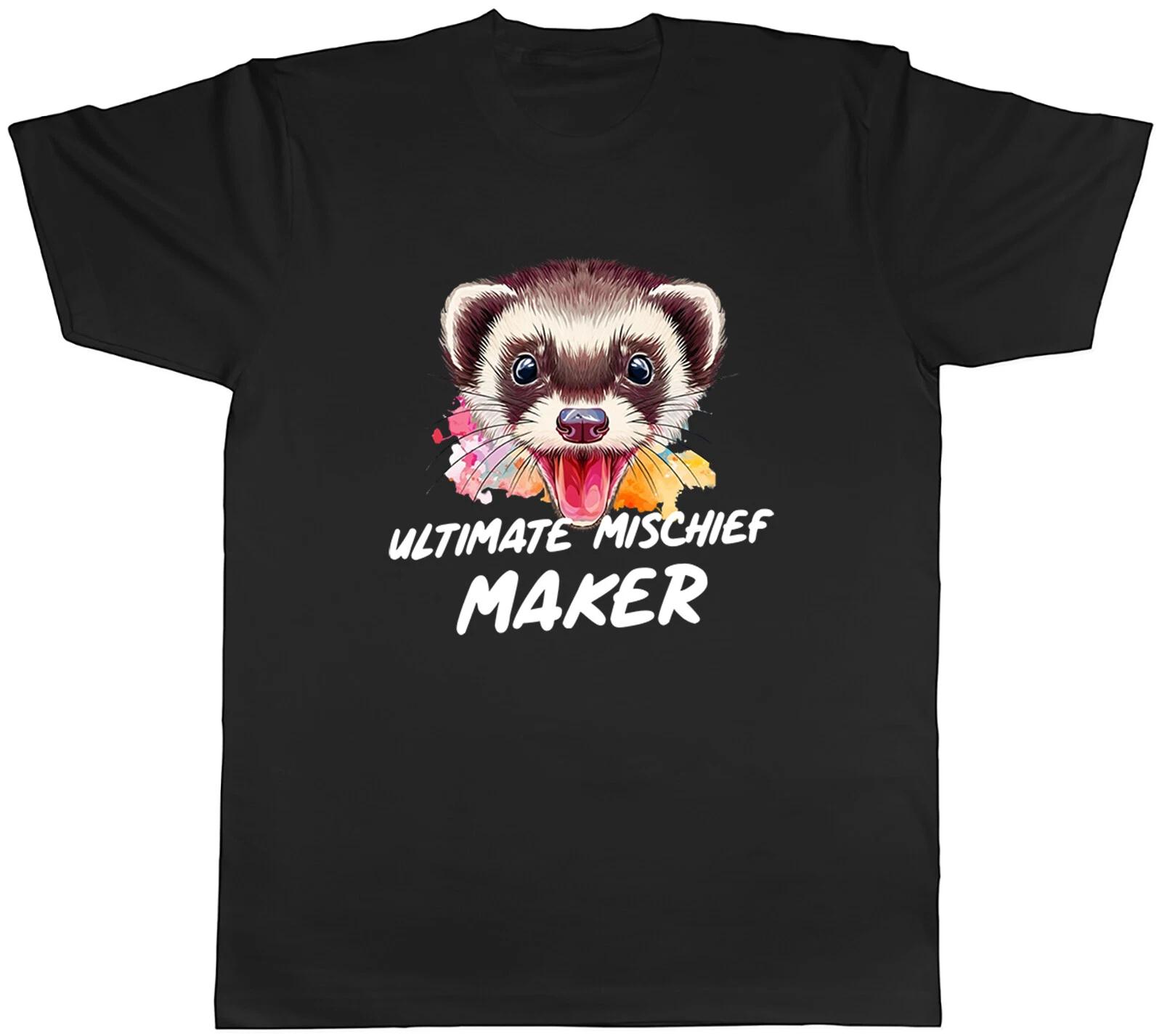 Ultimate Mischief Maker Mens T-Shirt Ferret Tee Gift S