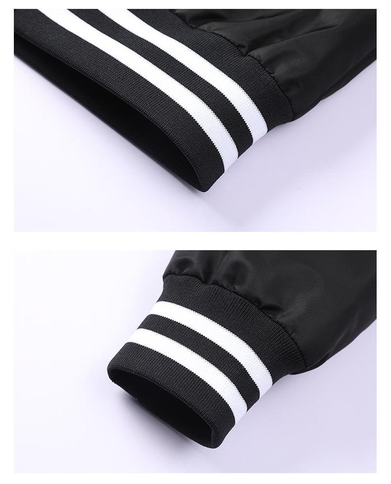 Unisex Color-Blocked Baseballjacke - Herren Frühling/Herbst Amerikanischer Stil Fliegerjacke, Trendige Arbeitskleidung für Paare