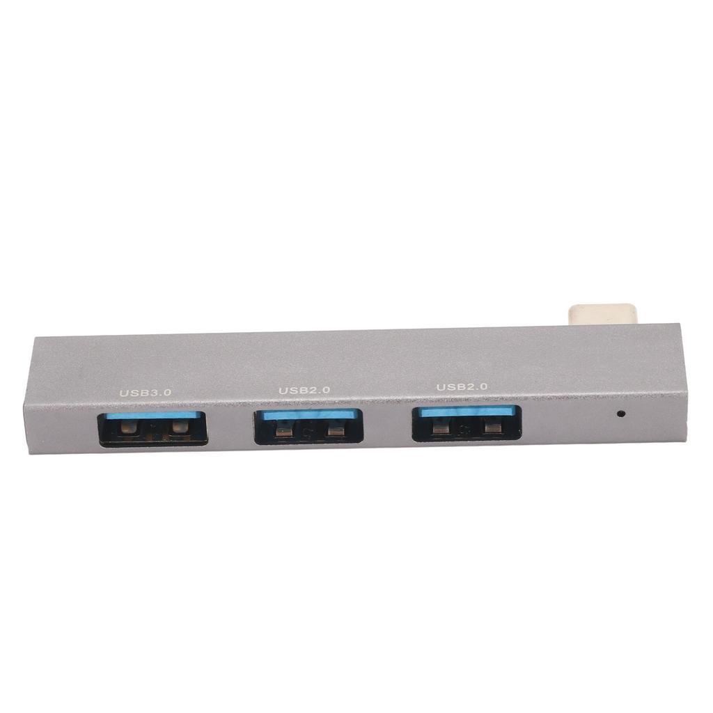 Estación de Acoplamiento 3 en 1 Tipo C a USB3.0 2USB2.0 5Gbps Alta Velocidad Aleación de Aluminio Mini Estación de Acoplamiento