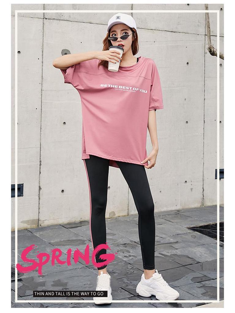 Damskie wyszczuplające szybkoschnące spodnie fitness z mankietami na kostkach