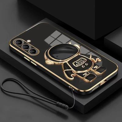 Custodia con supporto per astronauta per Samsung Galaxy A14 A15 A24 A25 A34 A54 A04S A05 A13 A23 A33 A53 A12 A22 A32 A52 con cordino