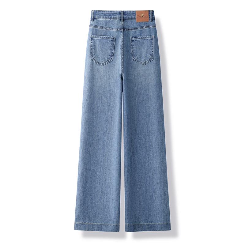 Women's High-Waisted Slimming Straight-Leg Jeans - Trendy 2025 Spring/Autumn Fashion