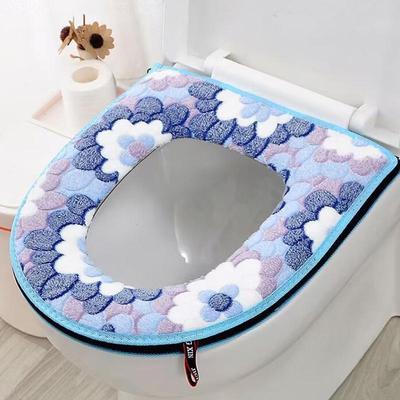 Plyšový potah na záchodové sedátko na zip – zesílený pro všechna roční období